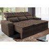 Sofá 3 Lugares Retrátil e Reclinável Cama inBox Senses 2,00m Velusoft Café - 1
