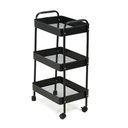 Ver imagem 6 de Carrinho Multiuso Organizador 3 Prateleiras - Preto