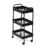 Carrinho Multiuso Organizador 3 Prateleiras - Preto - 6