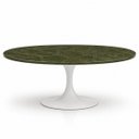Ver imagem 1 de Mesa de Jantar Saarinen Oval 198x122 cm Tampo Mármore Vitória Régia Base Laca Branca