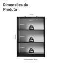 Ver imagem 3 de Estante Sapateira 3 Prateleiras sem Portas Madesa