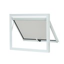 Ver imagem 1 de Janela Vitro Maxiar Banheiro 50x60 Alumínio Branco Esquadrias Machado