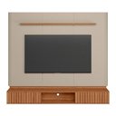 Ver imagem 7 de Painel para TV 70 pol com Bancada Suspensa 183cm Vox L05 Canela Off White Fosco - Lyam Decor