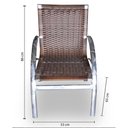 Ver imagem 2 de Conjunto de Fibra Sintética Maresia - 4 Cadeiras + 1 Mesa