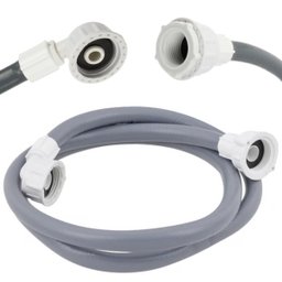 Mangueira Entrada Água Máquina De Lavar Universal 5m Metros Cinza | Ledmang - 1