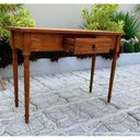 Ver imagem 2 de Escrivaninha Com 1 Gaveta De Madeira Maciça Moveis Rusticos Bento