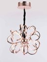 Ver imagem 1 de Lustre Pendente Rizos Formas Led 69w 3500k 60cm Cobre Paris Luz