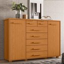 Ver imagem 2 de Cômoda Fontana 2 Portas e 7 Gavetas Cinamomo - Móveis Albatroz