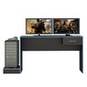 Escrivaninha Mesa Escritório Gamer 1 Gaveta Com Suporte para Gabinete,  Mesa para Computador - 8