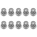 Ver imagem 1 de Kit 10 Válvulas para Pia Aço Inox 3.1/2 G01 Cromado - Mpozenato