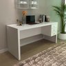 Mesa para Escritório Reversível 155 Cm 3 Gavetas Branco - 9