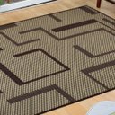 Ver imagem 4 de Tapete para Sala 1,50m x 2,00m Sisal Antiderrapante Sem Pelo Lâncer - 589 TABACO