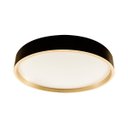 Ver imagem 1 de Plafon Painel Led Sobrepor 18w Toronto Multicor 180° Redondo Preto C/ Dourado Hevvy St3110