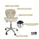 Ver imagem 6 de Cadeira de Escritório com Base Giratória Estofada Slim Vegas