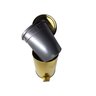 Kit Lavabo Inox Dourado Lixeira 5L e Suporte com Escova Fineza - 4