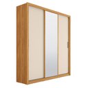 Ver imagem 1 de Guarda Roupa Casal Residence 3 Portas Cinamon Off White - Demóbile