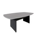 Ver imagem 2 de Mesa de Reunião Orgânica 320cm x 110cm Pés Painel Escritório F5 Office Cor:Cinza Sagrado com