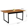 Mesa de Jantar Tampo sem Vidro e Ferro Estilo Industrial Resistente - 3