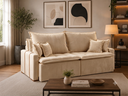 Ver imagem 1 de Sofa Orfeu 2.40 Nobly Veludo Bege