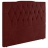 Cabeceira Cama Box Casal King Size Acacia 193cm Veludo Vinho - Abmaza - 2