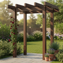 Ver imagem 5 de Kit Pergolado Ibiara Pequeno - Perfil 153 X 60mm - Ipê