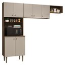 Ver imagem 3 de Armário de Cozinha Compacta 235cm Rustic/crema Gourmet Madesa Xb03