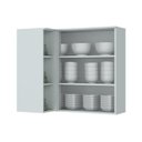 Ver imagem 4 de Armário de Cozinha Modulado Canto Reto Americana 1 Porta Branco - Henn