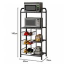 Ver imagem 4 de Fruteira Dupla 3 Cestas 4 Prateleiras 140x60x35cm Uai Móveis