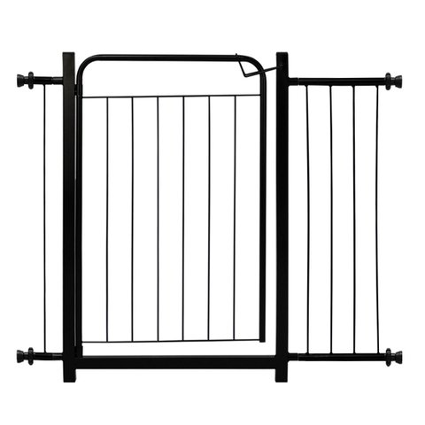 Grade Proteção Segurança Portão Pet 80cm Preto Bebê Cão com Extensor 1 de 20cm e 1 de 05cm Itagold