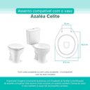 Ver imagem 4 de Assento Sanitário Tampa de Vaso Branco Mdf Laqueado Azalea para Bacia Celite