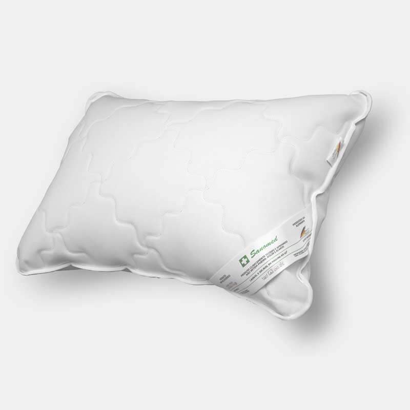 Travesseiro Sanomed Anti-alérgico - 100% Algodão - Branco - 50x70cm