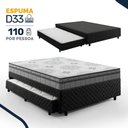 Ver imagem 2 de Bicama Box com Colchão Espuma D33 Pillow In D Angelis Ortosleep + Auxiliar de Espuma D28 Positanno
