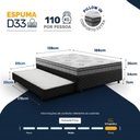 Ver imagem 3 de Bicama Box com Colchão Espuma D33 Pillow In D Angelis Ortosleep + Auxiliar de Espuma D28 Positanno