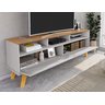 Rack Estilo Retrô para Tv até 65 Polegadas Pés de Madeira Elegant - 7