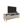 Rack Estilo Retrô para Tv até 65 Polegadas Pés de Madeira Elegant - 3