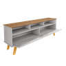 Rack Estilo Retrô para Tv até 65 Polegadas Pés de Madeira Elegant - 5