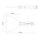 Ver imagem 3 de Espátula Rígida 12 Cm Tramontina em Aço Carbono com Cabo de Polipropileno Tramontina
