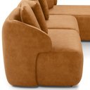 Ver imagem 7 de Sofá 4 Lugares com Chaise Direito Sala Living 288cm Arlo F04 Couríssimo Whisky - Lyam Decor