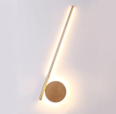 Luminária Moderna Haste Arandela Led Golden Art Cor Dourado - 1