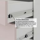 Ver imagem 6 de Guarda Roupa de Canto Alpes 5 Portas 4 Gavetas MDP Branco Pf-Rosa Pf Luciane Móveis