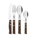 Ver mais imagens de Conjunto Talheres 24 Pçs Tradicional Cabo Madeira Tramontina