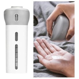 Kit Viagem Dispenser Portátil 4 em 1 Banho Porta Shampoo - 3