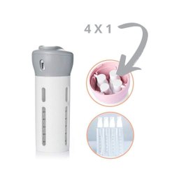 Kit Viagem Dispenser Portátil 4 em 1 Banho Porta Shampoo - 2