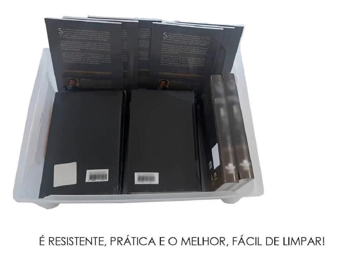 Caixa Organizadora Plástico 13,5 Litros Sem Tampa 30x42x14Cm - 3