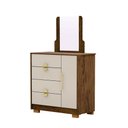 Ver imagem 2 de Cômoda Quarto 95cm com Espelho 1 Porta Kenia Imbuia/fendi V01 - D’Rossi