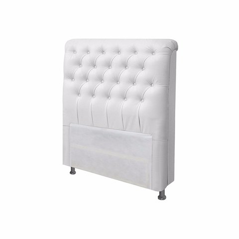 Cabeceira Dama 1,40 Cm Para Cama Box Casal Corino Branco
