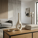 Ver imagem 2 de Garrafa Arabella Pequena Vaso Decorativo de Cerâmica para Sala e Mesa Off White
