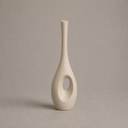 Ver imagem 1 de Garrafa Arabella Pequena Vaso Decorativo de Cerâmica para Sala e Mesa Off White