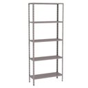 Ver imagem 1 de Estante Aço 5 Prateleiras Livros Cozinha Quarto Eaf014 Cinza