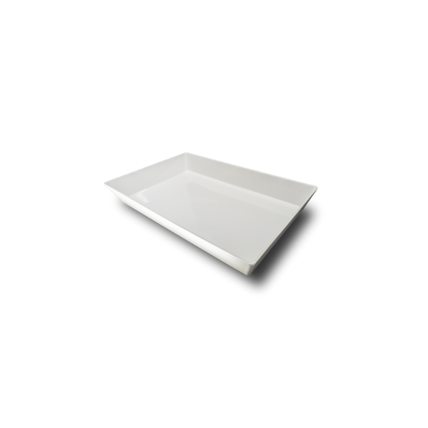 Travessa Melamina Cuba Gn 1/1 53x32,5x7cm Branco - Mezza